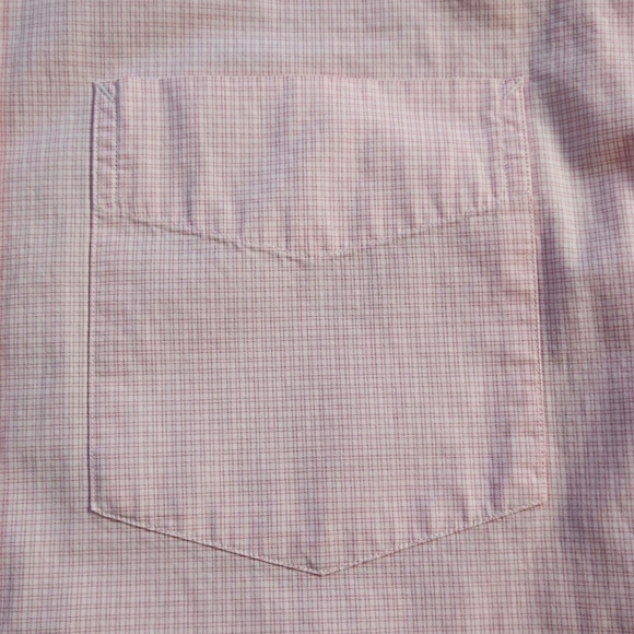 3/$20 Tommy Hilfiger Ithaca Pink Square Print Button-Up Shirt - Picture 4 of 9